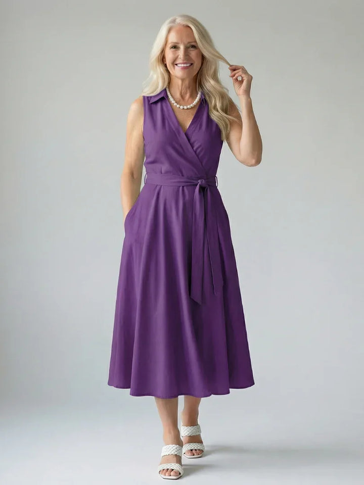 Ziven | Relaxed Drape Midi Dress
