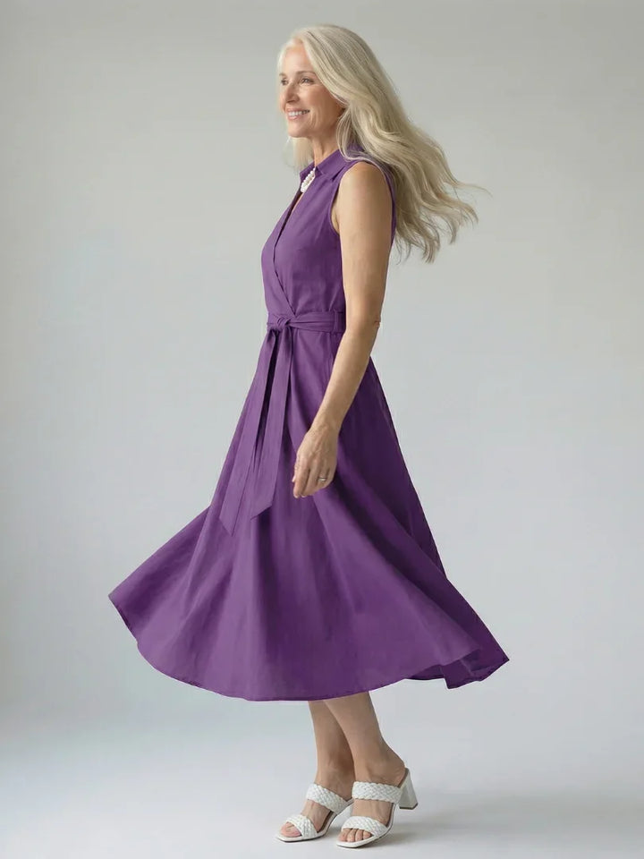 Ziven | Relaxed Drape Midi Dress