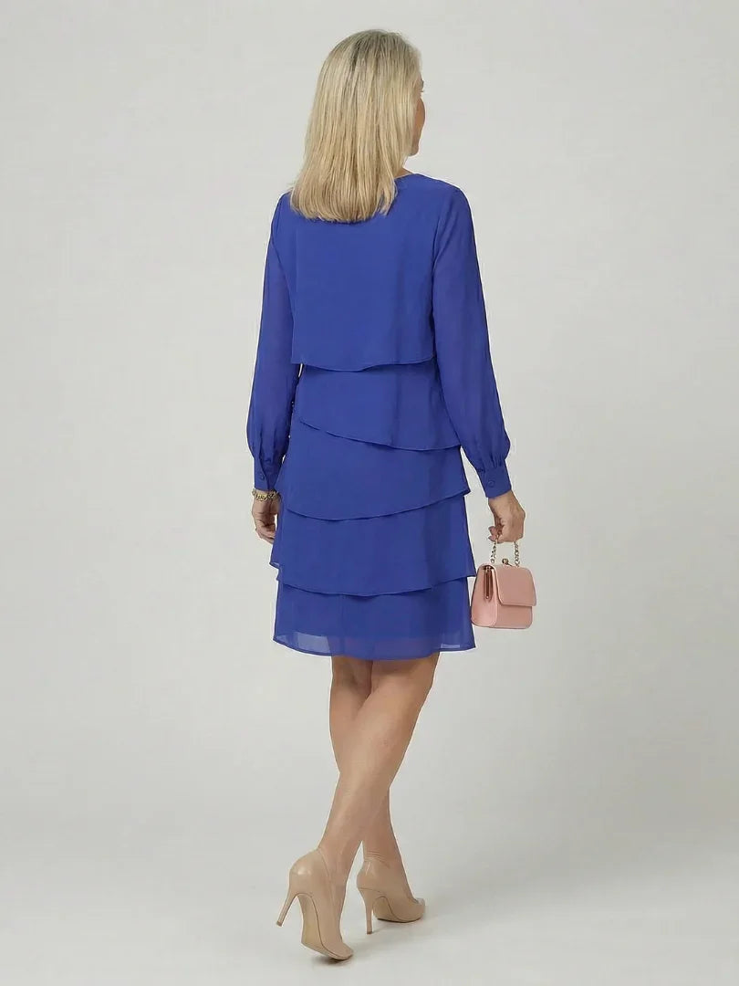 Kirax | Clean Layered Knee Length Dress