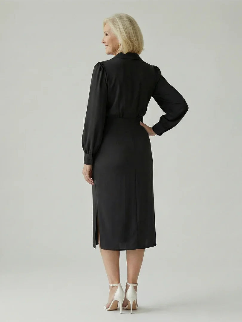 Eloria | Calm Front Midi Dress