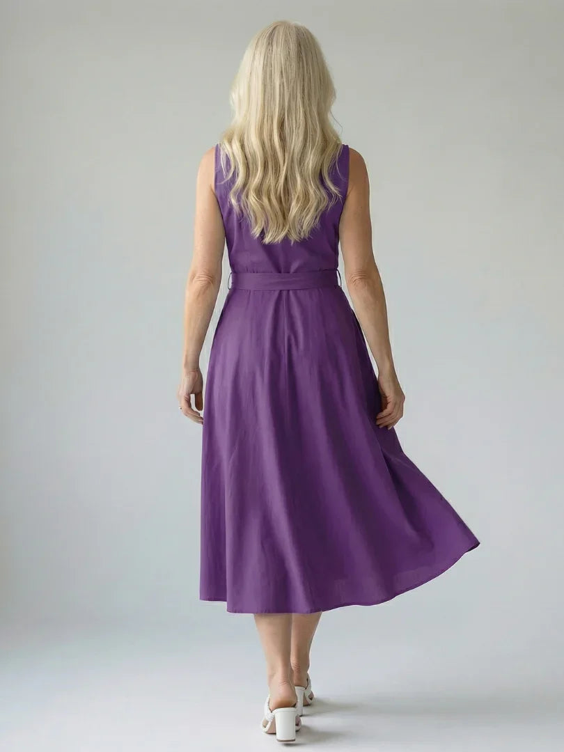 Ziven | Relaxed Drape Midi Dress