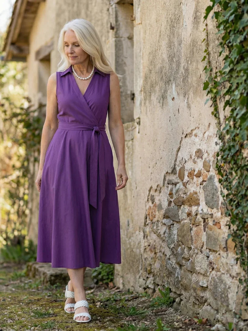 Ziven | Relaxed Drape Midi Dress