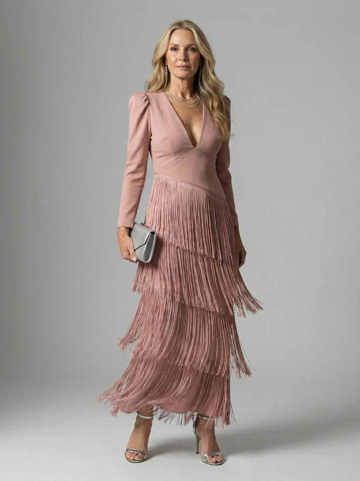 Noren | Fringe Layer Midi Dress