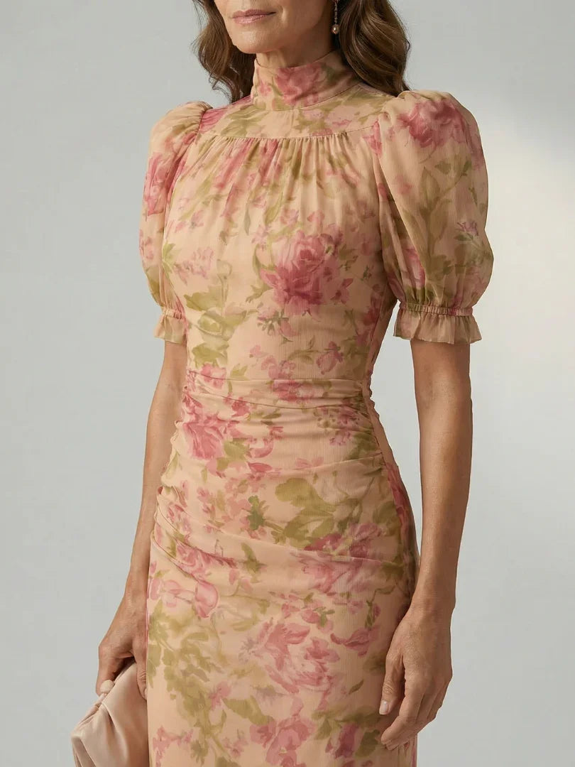 Vianne | Gentle High Neck Maxi Dress