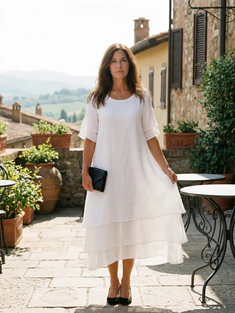 white leaf short sleeve satin wrap sheath midi dress Dreamylily Women White Leaf Short Sleeve Satin Wrap Sheath Midi Dress