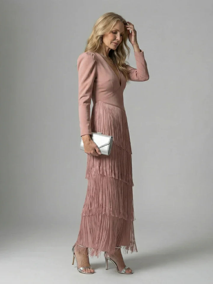 Noren | Fringe Layer Midi Dress