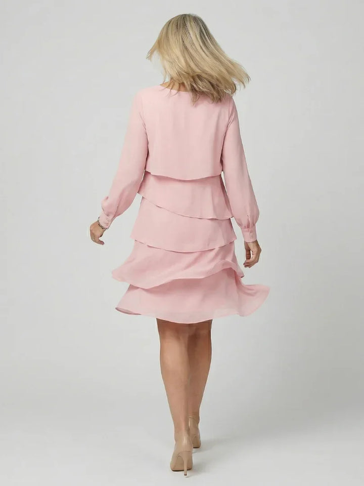 Kirax | Clean Layered Knee Length Dress