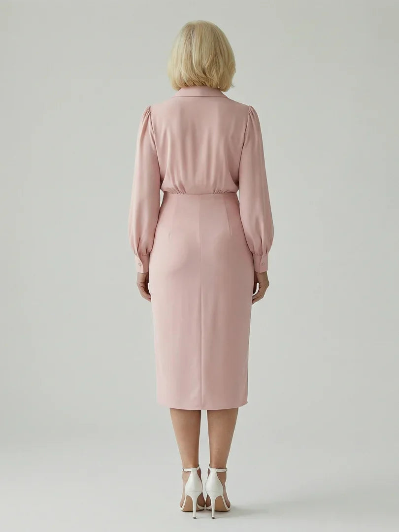 Eloria | Calm Front Midi Dress