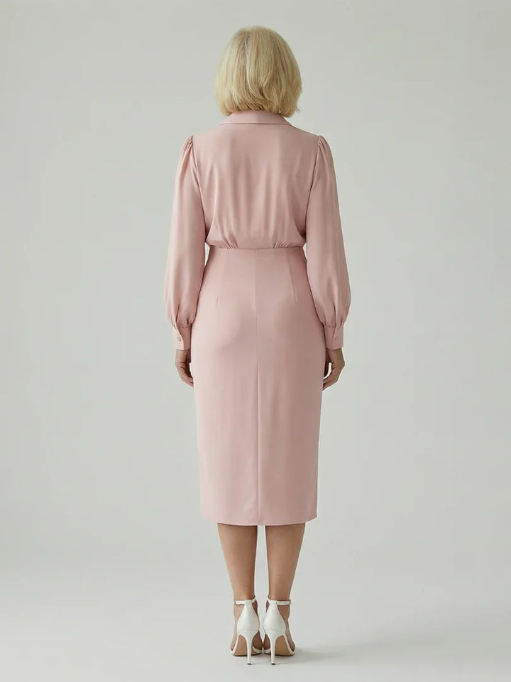 Eloria | Calm Front Midi Dress