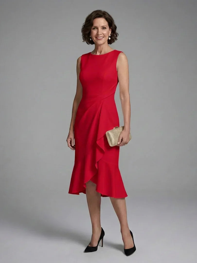 Cosima | Sleeveless Wrap Detail Midi Dress