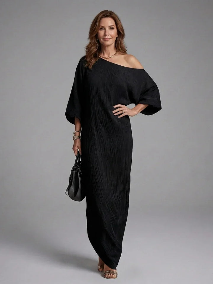 Blythe | One Shoulder Draped Maxi Dress