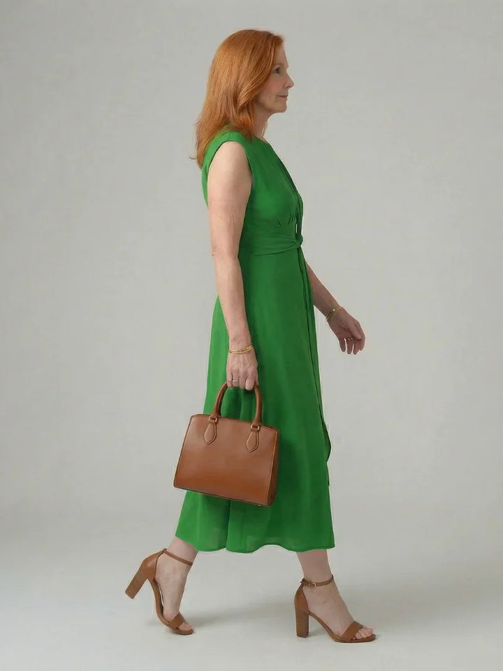 Orin | Clean Tie Midi Dress