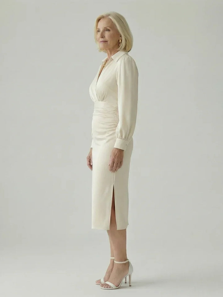 Eloria | Calm Front Midi Dress