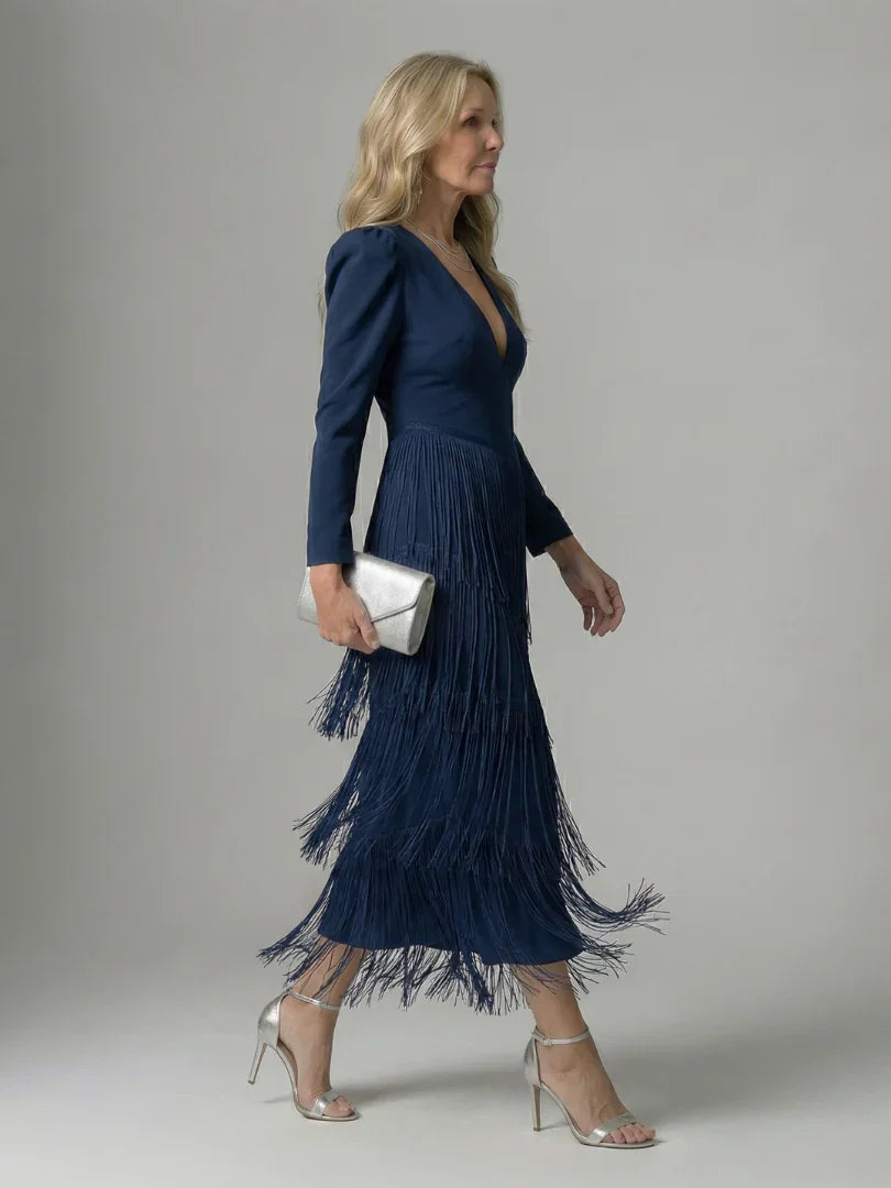 Noren | Fringe Layer Midi Dress