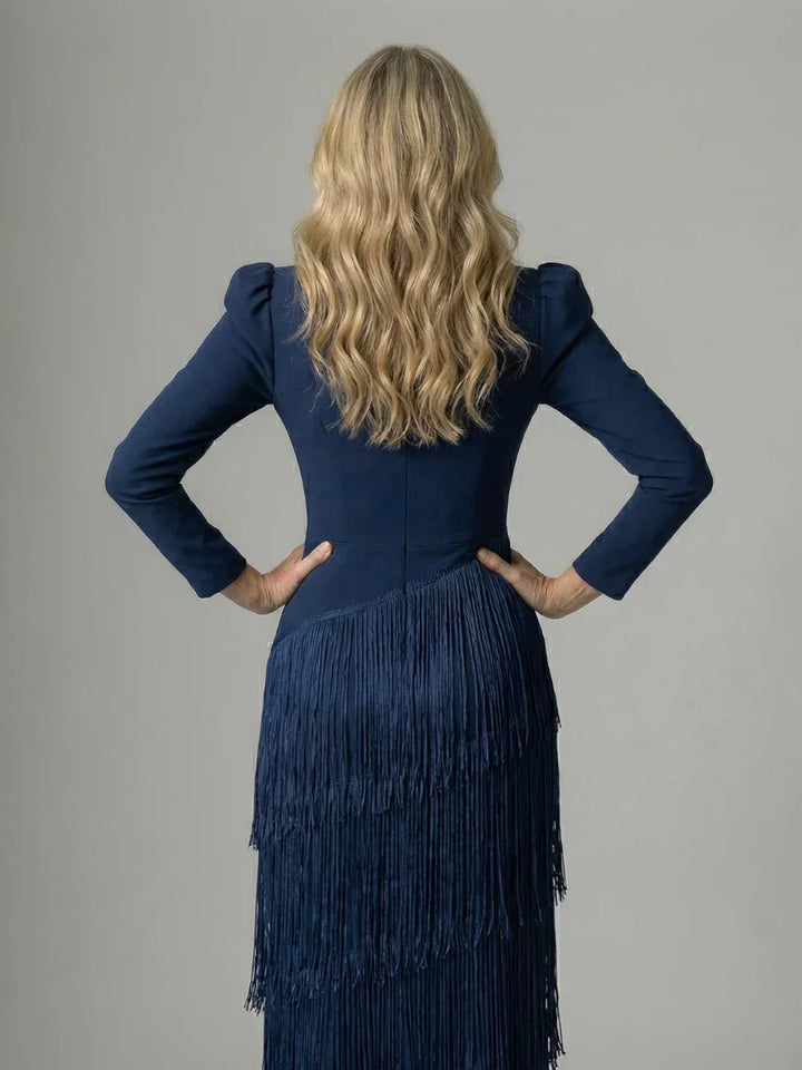 Noren | Fringe Layer Midi Dress