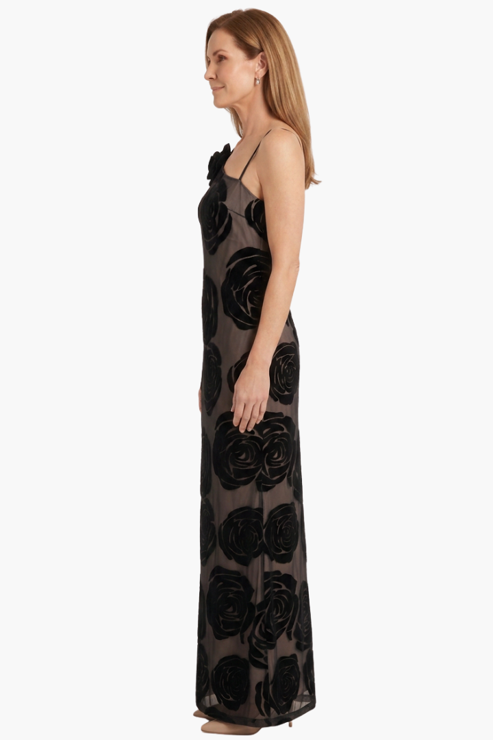 Cressida | One Shoulder Floral Lace Maxi Dress