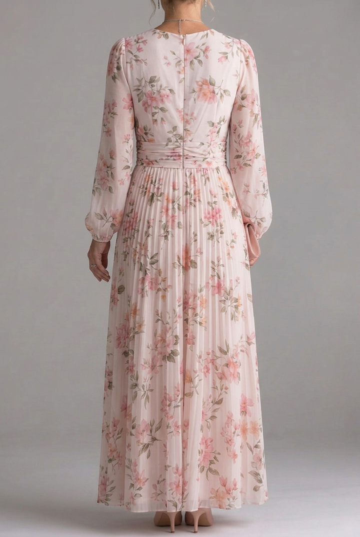 Musal | Long Sleeve Natural Flow Midi Dress