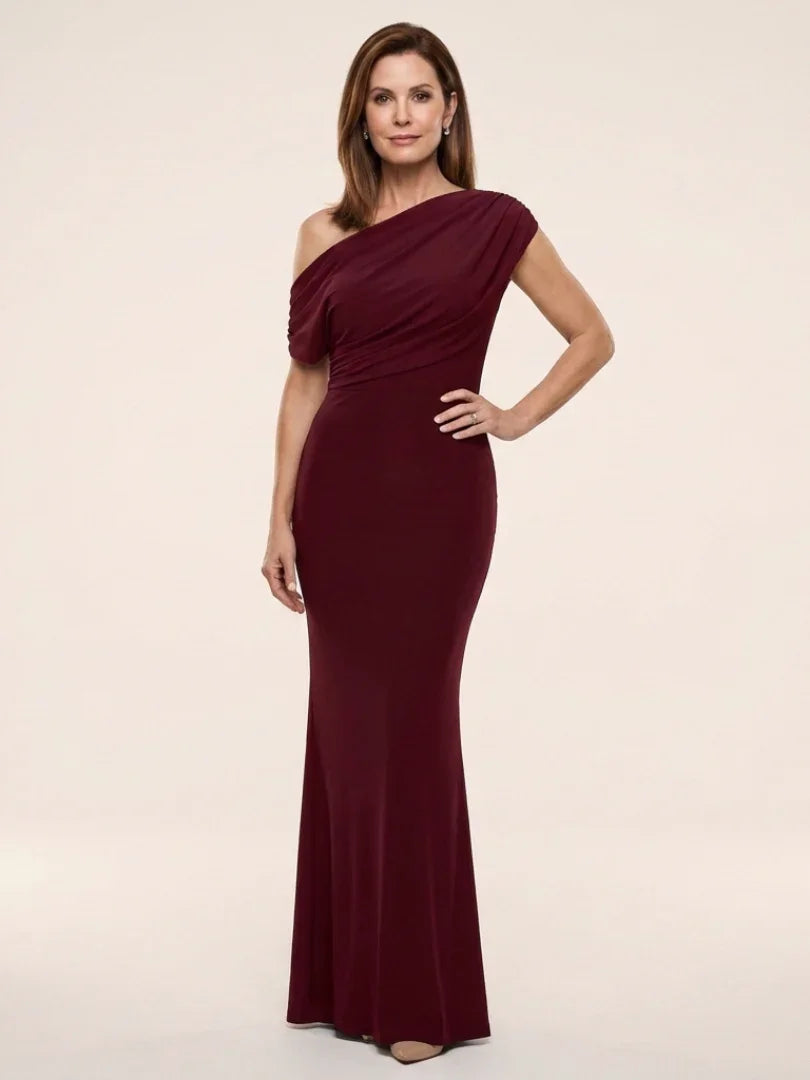 Calista | One Shoulder Draped Maxi Dress